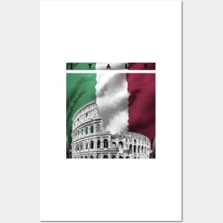 Italy flag Posters and Art